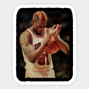 New Hair Dennis Rodman Vintage Sticker